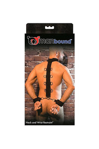 Thumbnail for Sportsheets - Manbound - Neck & Wrist Restraint - Black - Stag Shop