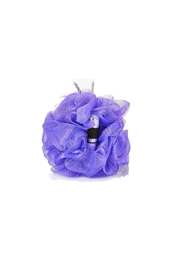 Sex in the Shower - Vibrating Mesh Loofah/Sponge - Purple - Stag Shop