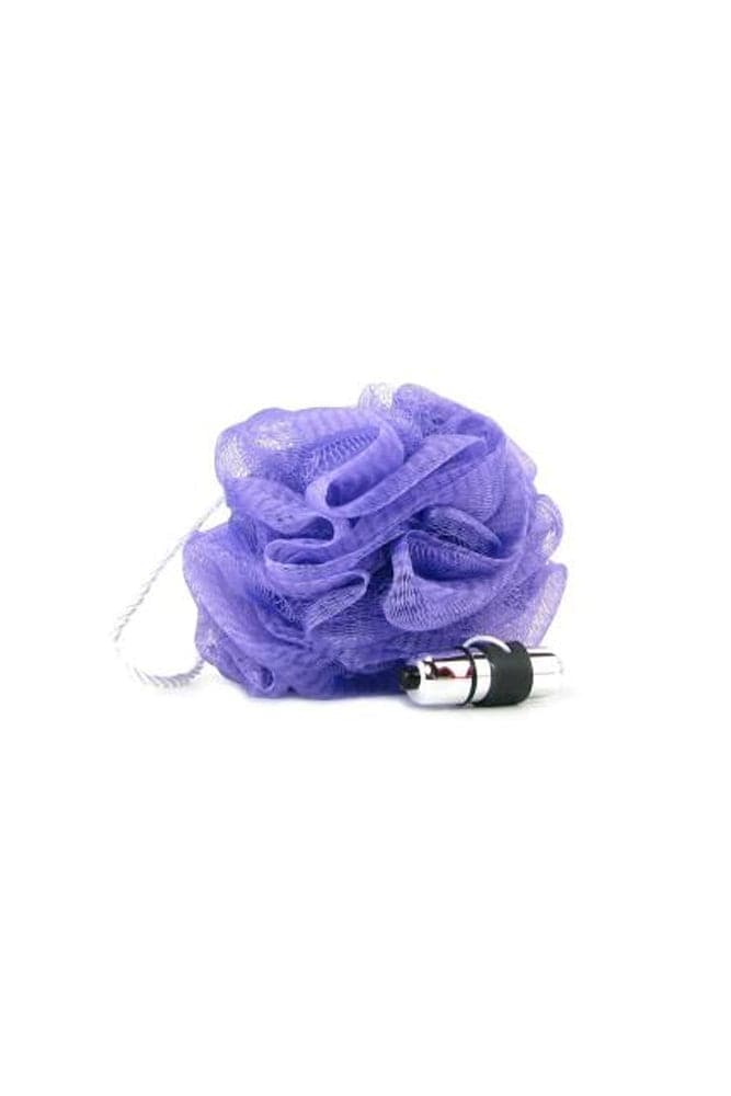 Sex in the Shower - Vibrating Mesh Loofah/Sponge - Purple - Stag Shop