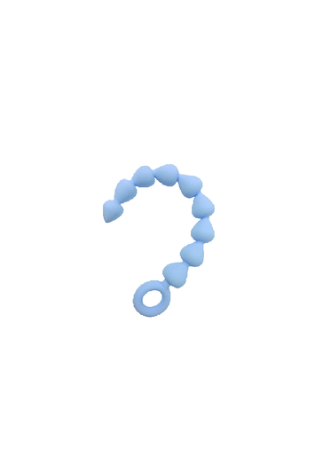 Sex In The Shower - Waterproof Anal Beads - Blue - Stag Shop