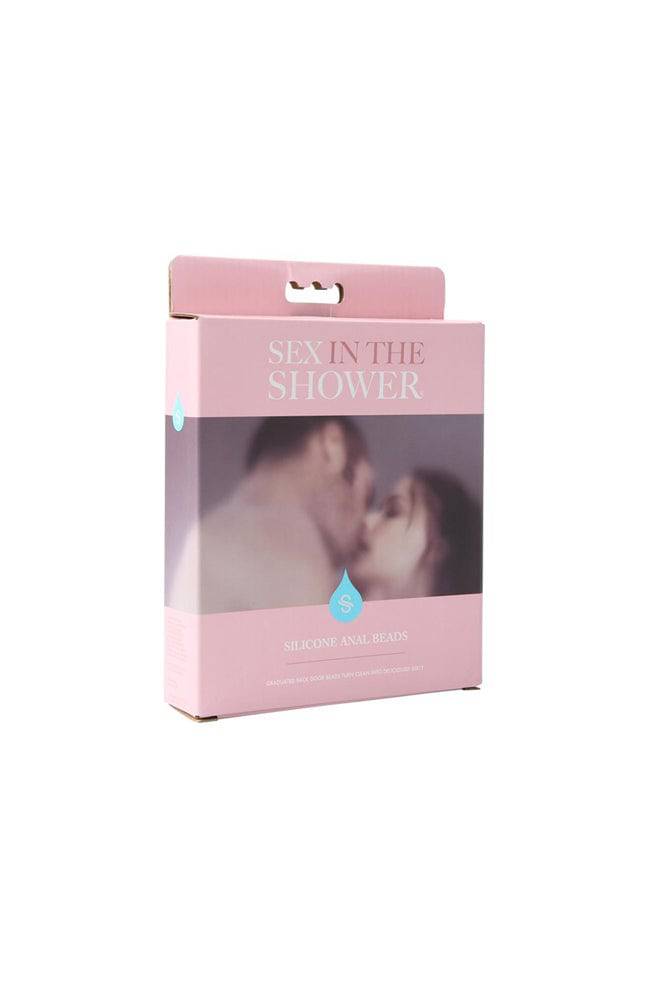 Sex In The Shower - Waterproof Anal Beads - Blue - Stag Shop