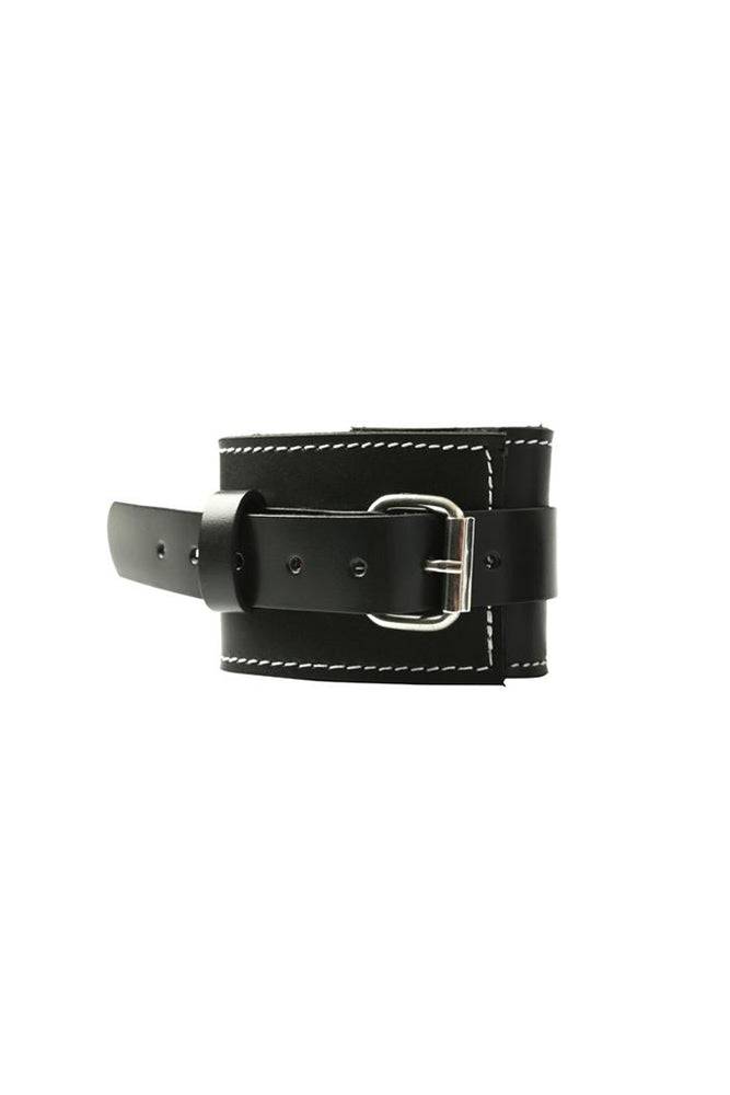 Sportsheets - Edge - Leather Wrist Restraints - Black - Stag Shop