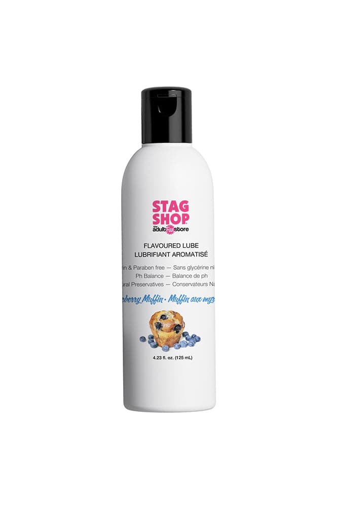 Stag Shop - Flavoured Water-Based Lubricant - Blueberry Muffin - 4oz - Stag Shop