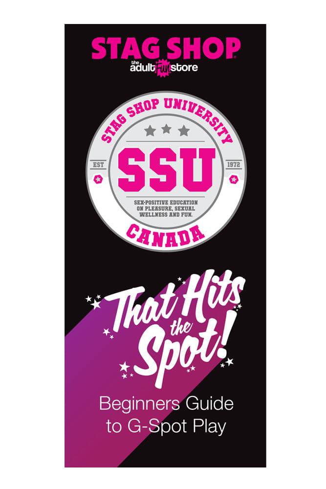 Stag Shop University 1st Edition - Guide to G-Spot Vibrators – Free Brochure - Stag Shop