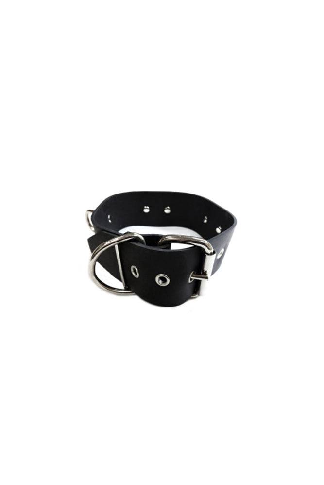 Stag Shop - Rubber Collar with 3-D rings - Black - Stag Shop