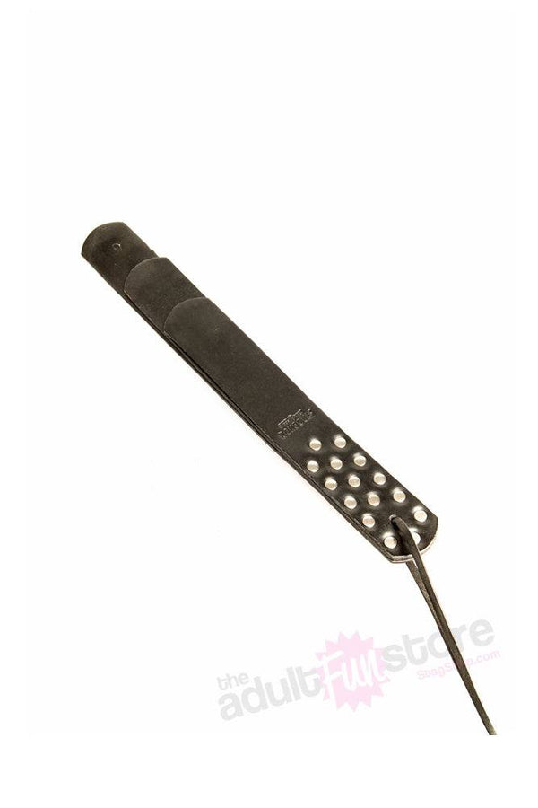 Stag Shop - Three Strap Leather Paddle - Black - Stag Shop