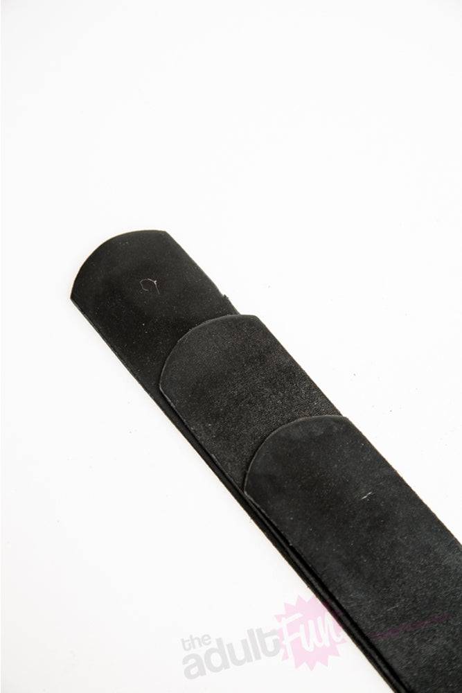 Stag Shop - Three Strap Leather Paddle - Black - Stag Shop