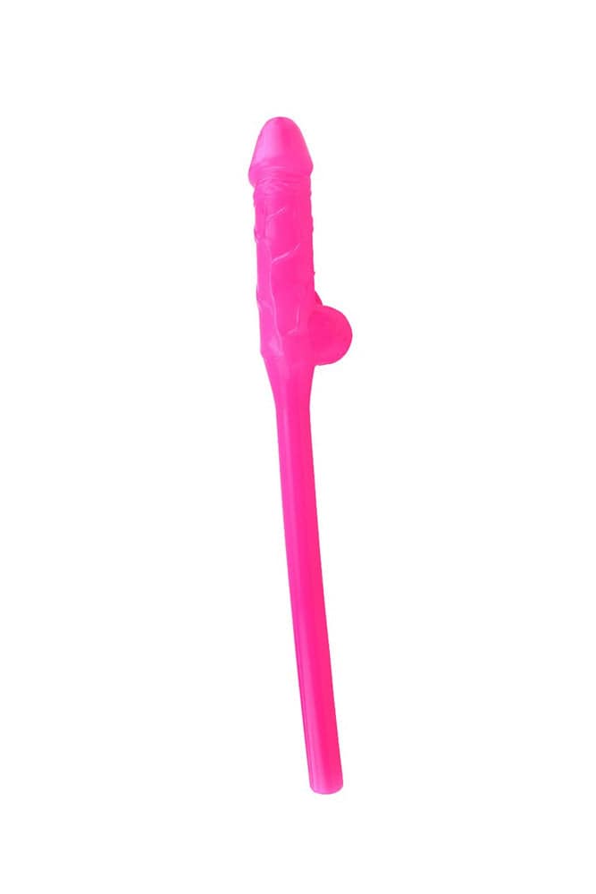 Stag Shop - Bachelorette Jumbo Penis Straw - Pink - Stag Shop
