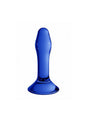 Shots Toys - Chrystalino - Star Glass Butt Plug - Blue - Stag Shop