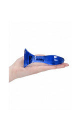 Shots Toys - Chrystalino - Star Glass Butt Plug - Blue - Stag Shop