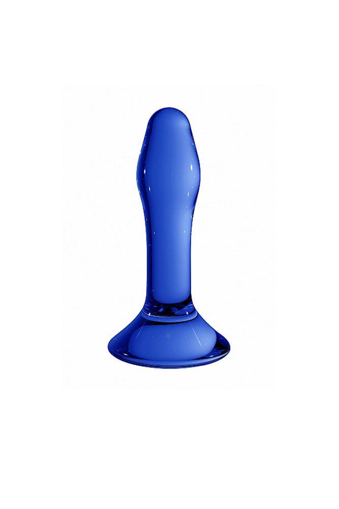 Shots Toys - Chrystalino - Star Glass Butt Plug - Blue - Stag Shop