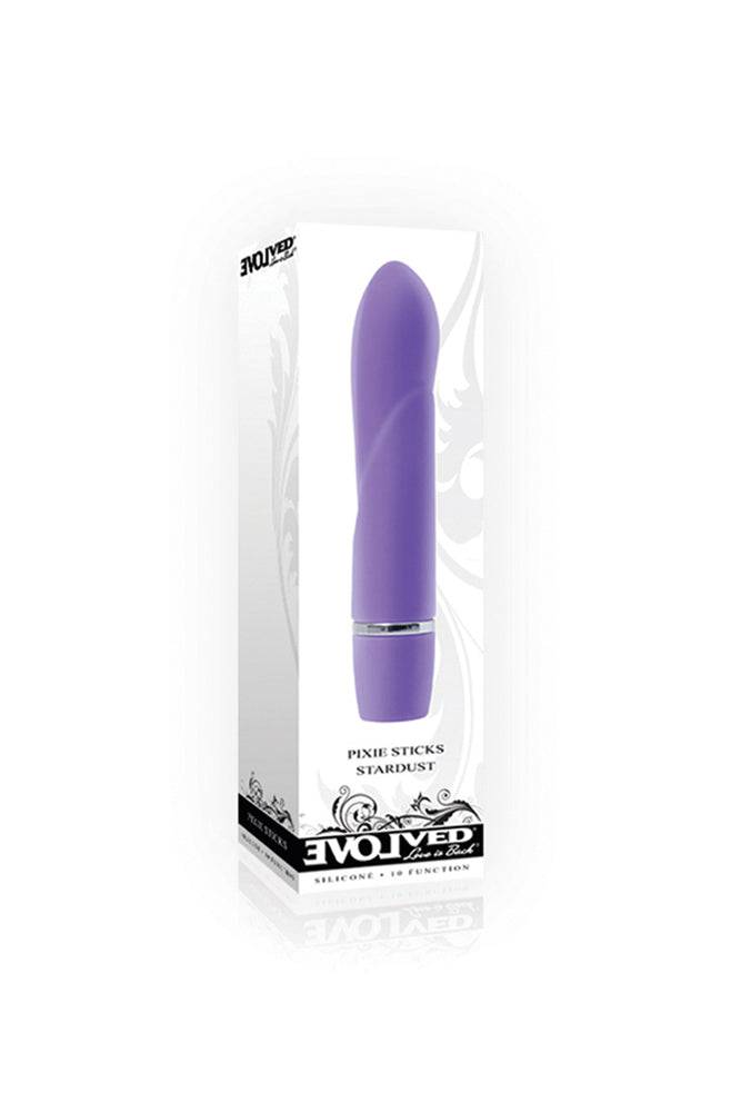 Evolved - Pixie Sticks - Stardust Mini Vibrator - Purple - Stag Shop
