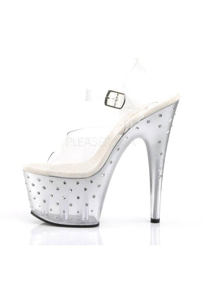 STARDUST Platform Shoes - Black with White Stars