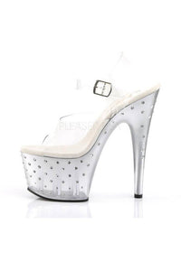 Thumbnail for Pleaser USA - Stardust 7 Inch Rhinestones Studded Heel - Clear/Silver - Stag Shop
