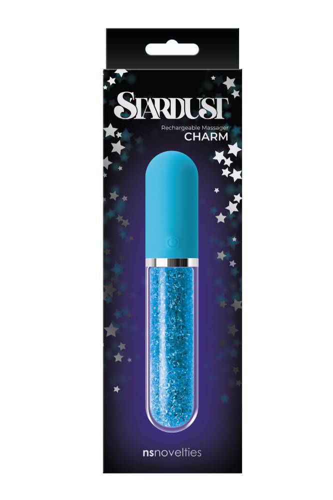 NS Novelties - Stardust - Charm - Crystal Vibrator - Blue - Stag Shop