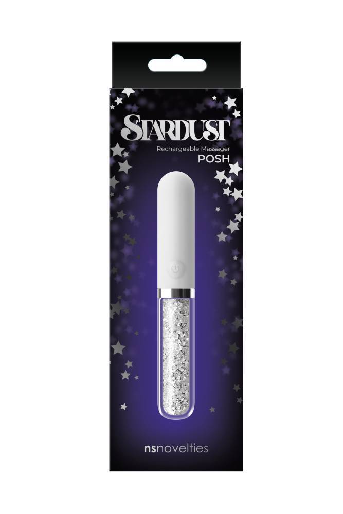 NS Novelties - StarDust - Posh - White - Crystal Bullet Vibrator - Stag Shop