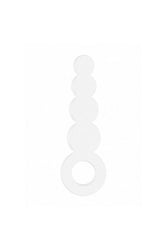 Shots Toys - Chrystalino - Stargate Glass Beaded Plug - White - Stag Shop