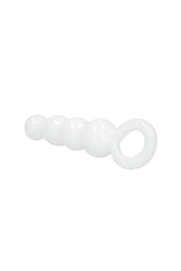 Shots Toys - Chrystalino - Stargate Glass Beaded Plug - White - Stag Shop