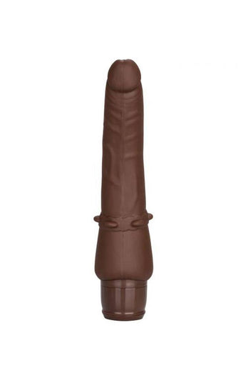 Cal Exotics - Silicone Stud - Stiffy Realistic Vibrating Dong - Brown - Stag Shop