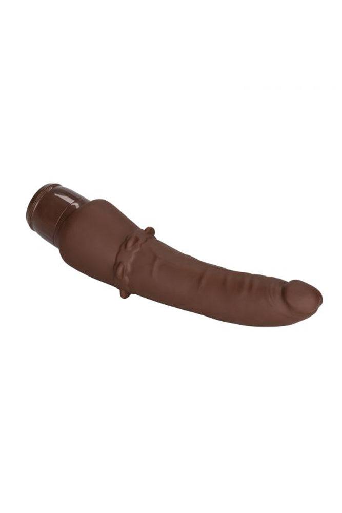 Cal Exotics - Silicone Stud - Stiffy Realistic Vibrating Dong - Brown - Stag Shop