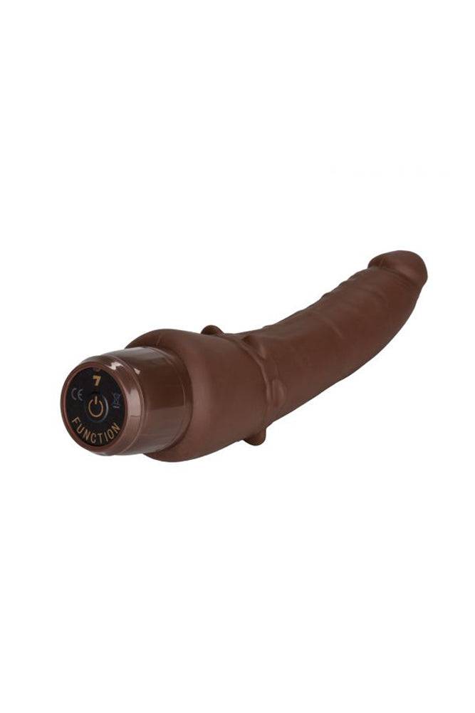 Cal Exotics - Silicone Stud - Stiffy Realistic Vibrating Dong - Brown - Stag Shop