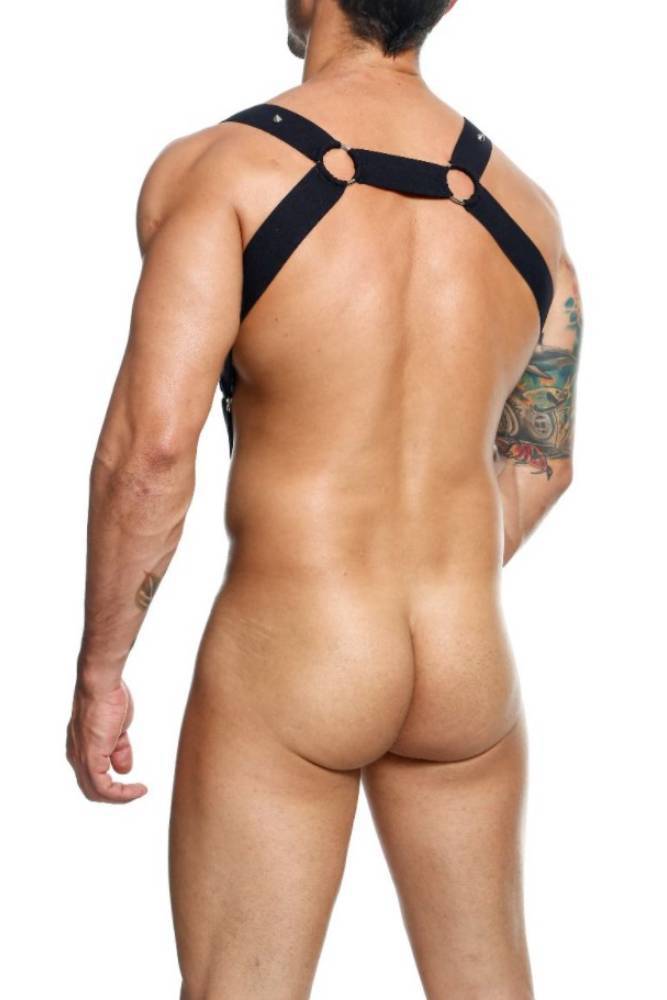 MaleBasics - DNGEON - Straight Back Cock Ring Harness - Black - OS - Stag Shop
