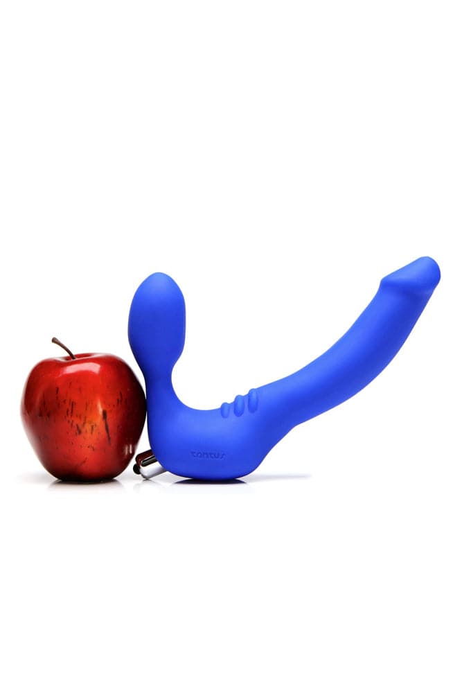 Tantus - Strapless - Slim Strapless Strap-on - Blue - Stag Shop