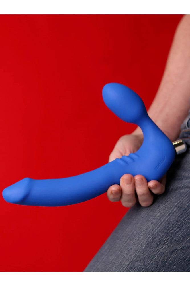 Tantus - Strapless - Slim Strapless Strap-on - Blue - Stag Shop