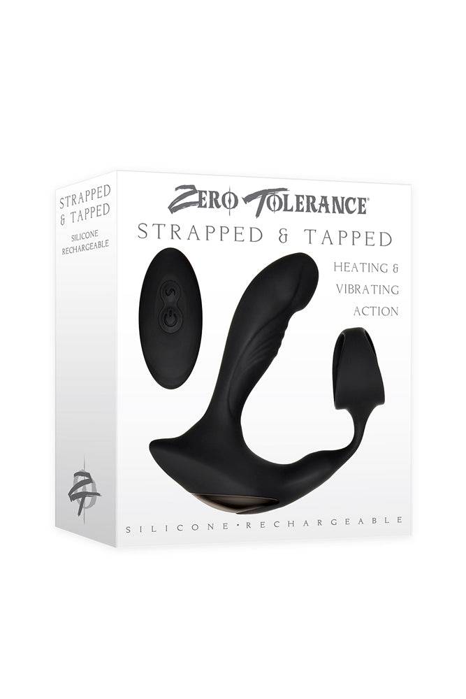Zero Tolerance - Strapped & Tapped Prostate Massager - Black - Stag Shop