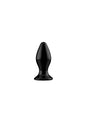 Shots Toys - Chrystalino - Stretchy Vibrating Glass Anal Plug with Suction Cup & Remote - Black - Stag Shop