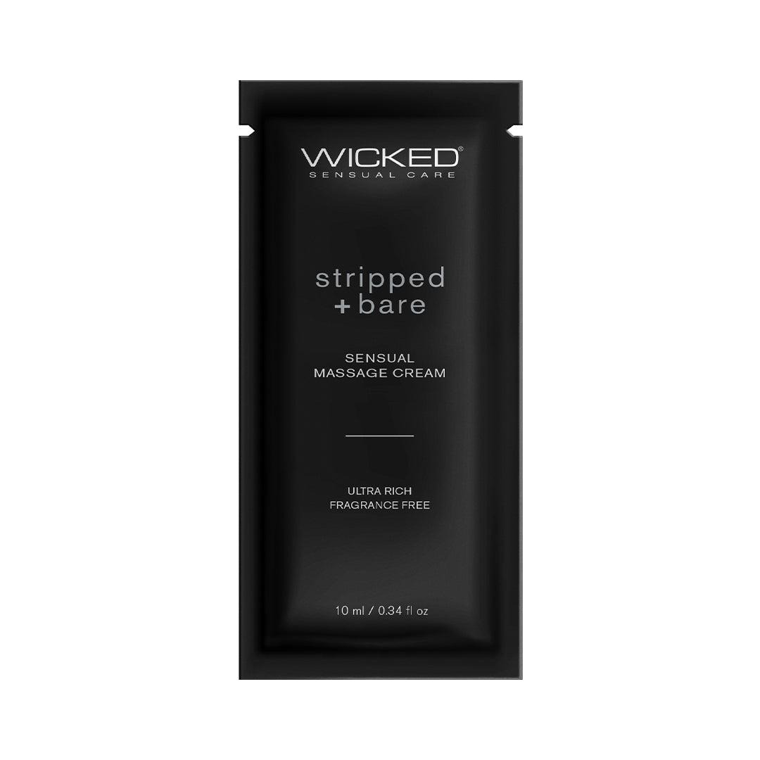 Wicked Sensual Care - Sensual Massage Cream - Stripped & Bare - Stag Shop