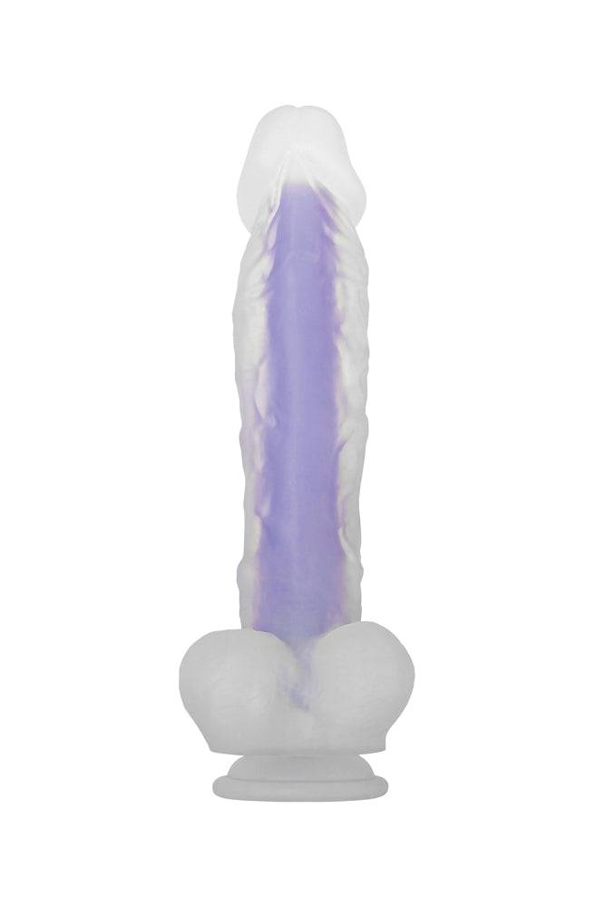 Evolved - Luminous Stud Dildo - Purple - Stag Shop
