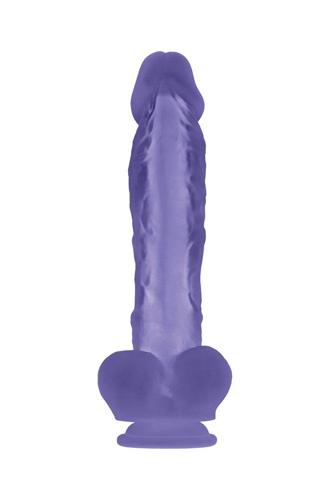 Evolved - Luminous Stud Dildo - Purple - Stag Shop