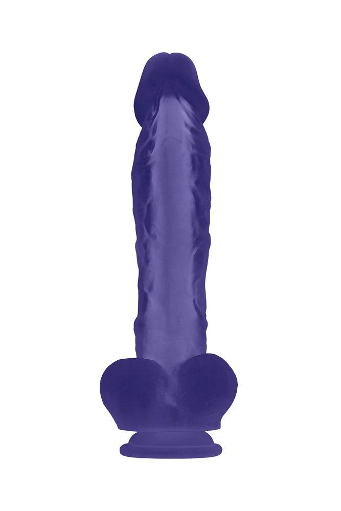 Evolved - Luminous Stud Dildo - Purple - Stag Shop