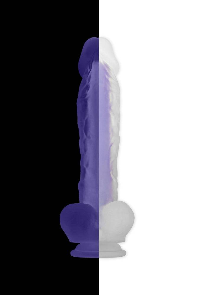Evolved - Luminous Stud Dildo - Purple - Stag Shop