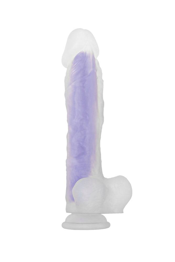 Evolved - Luminous Stud Dildo - Purple - Stag Shop