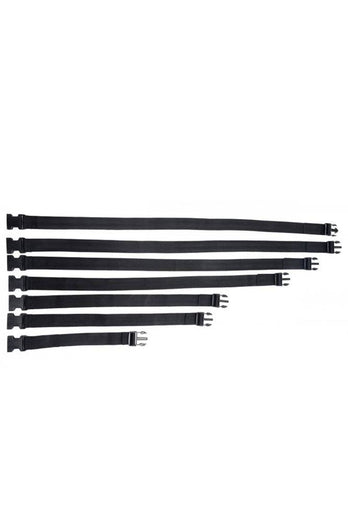 XR Brands - Master Series - Subdued Full Body Strap Set - Black - Stag Shop