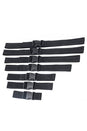 XR Brands - Master Series - Subdued Full Body Strap Set - Black - Stag Shop