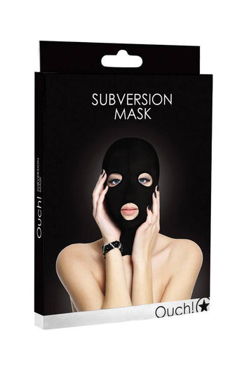 Ouch by Shots Toys - Subversion Mask - Black - Stag Shop