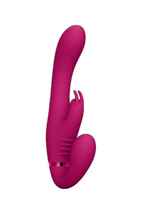 Thumbnail for Shots Toys - VIVE - Suki Vibrating Strapless Strap-on Rabbit - Pink - Stag Shop