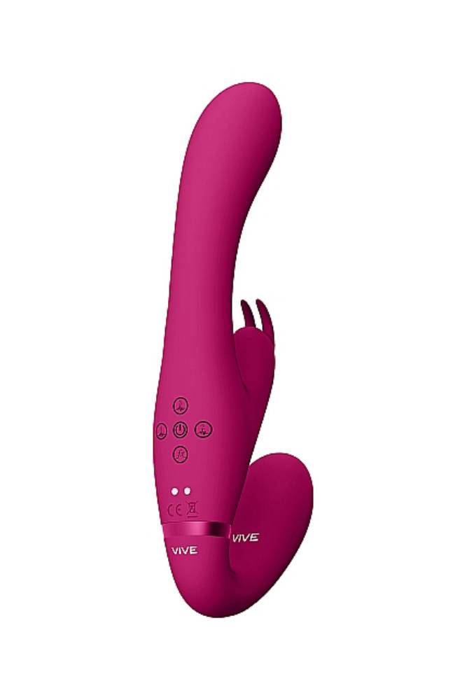 Shots Toys - VIVE - Suki Vibrating Strapless Strap-on Rabbit - Pink - Stag Shop