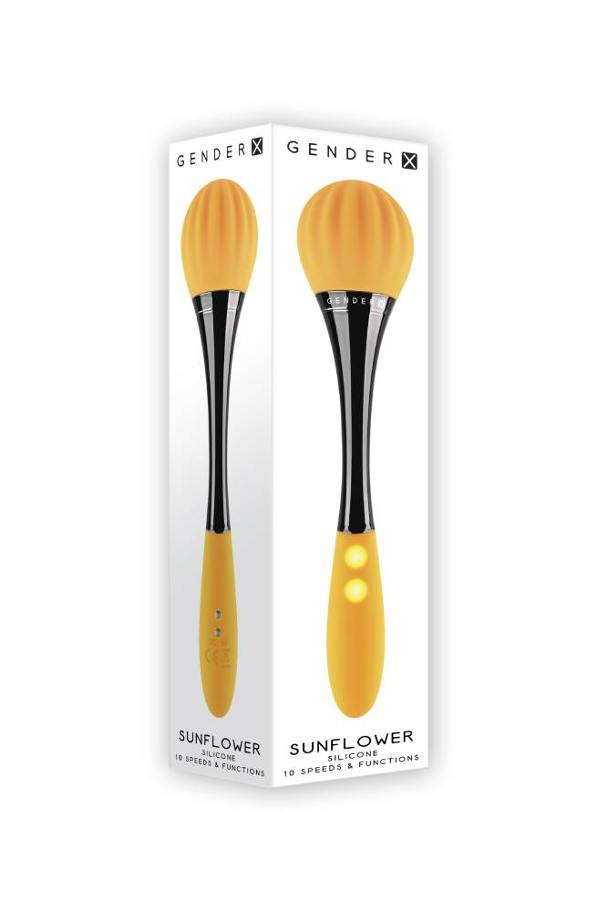 Evolved - Gender X - Sunflower Dual-Ended Vibrator - Yellow - Stag Shop
