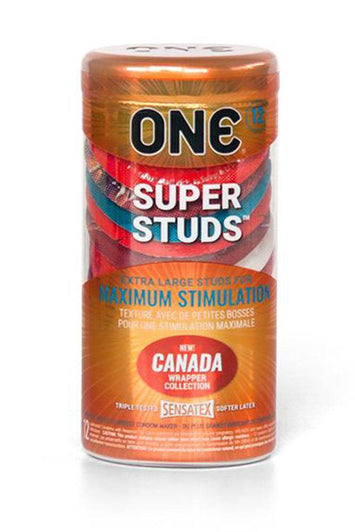 Pamco - One Condoms - Super Studs - 12 pk - Stag Shop