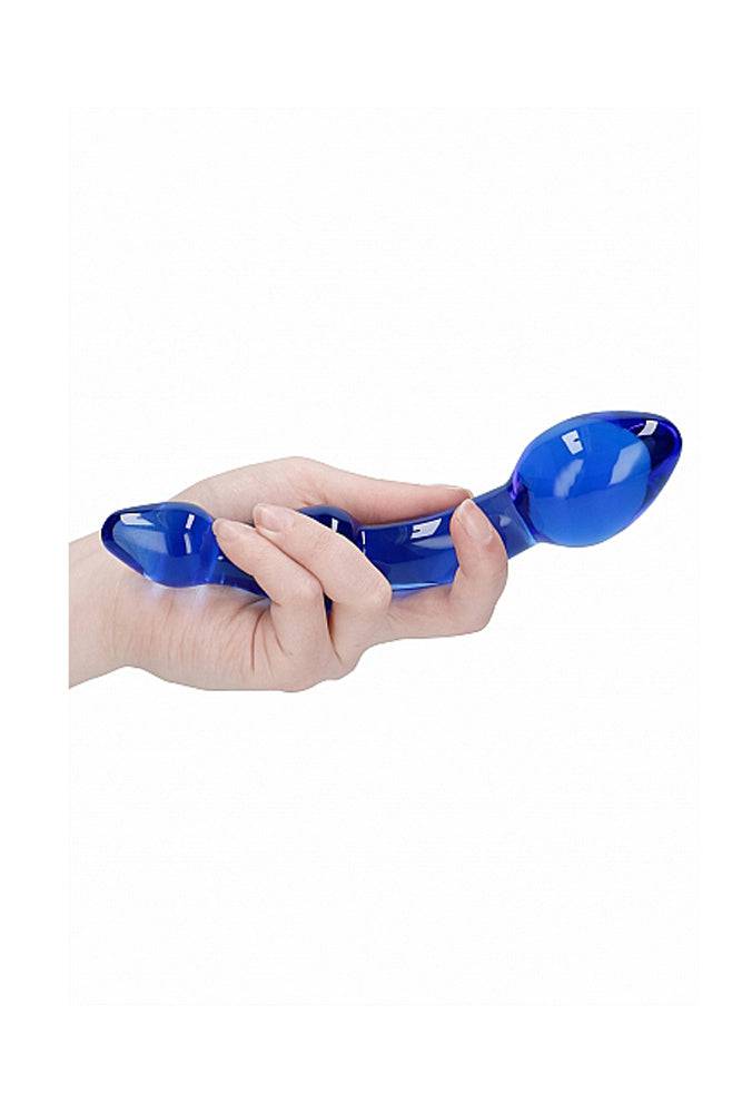 Shots Toys - Chrystalino - Superior Glass Dildo - Blue - Stag Shop
