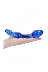 Shots Toys - Chrystalino - Superior Glass Dildo - Blue - Stag Shop