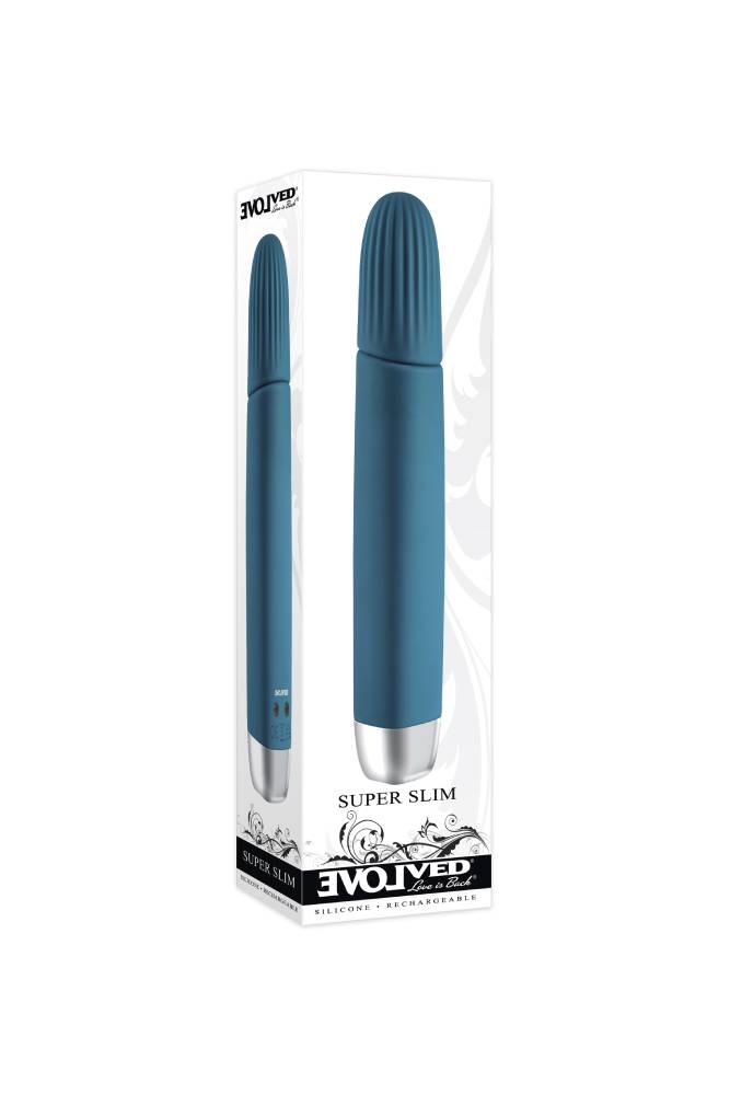 Evolved - Super Slim Vibrator - Teal - Stag Shop