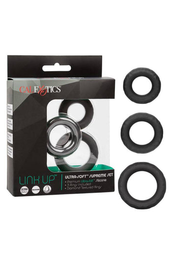 Cal Exotics - Link Up - Ultra-Soft Supreme Cock Ring Set - Stag Shop