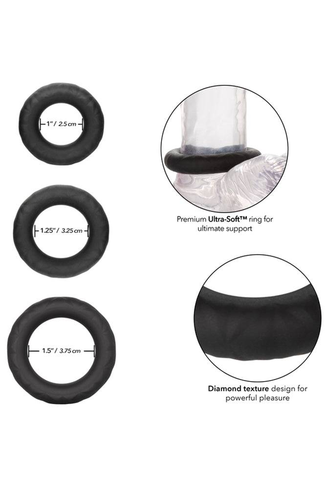 Cal Exotics - Link Up - Ultra-Soft Supreme Cock Ring Set - Stag Shop