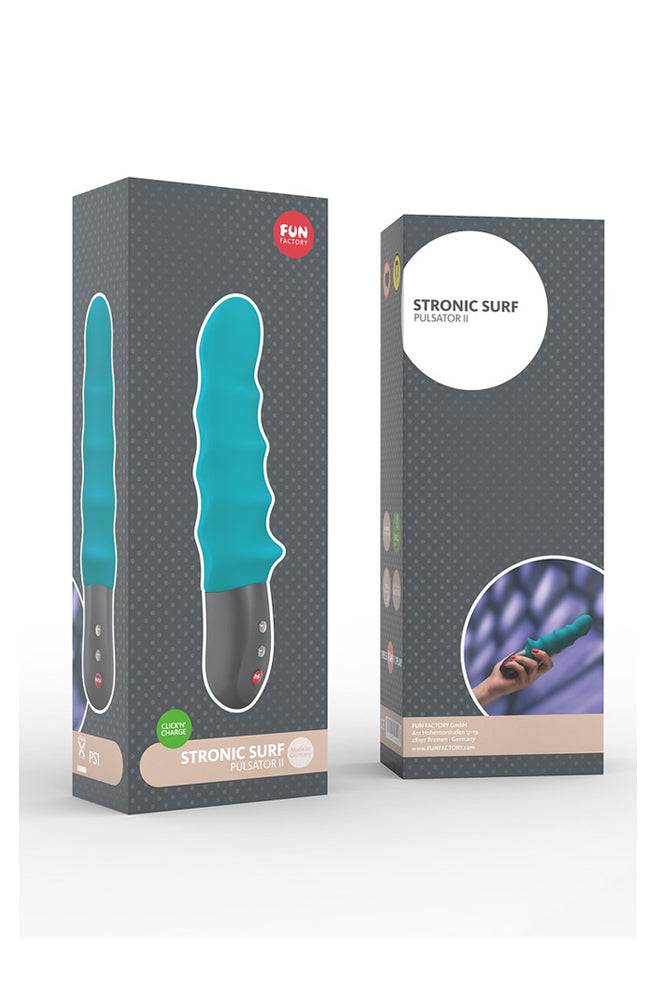 Fun Factory - Stronic Surf Ribbed Pulsator - Petrol - Stag Shop