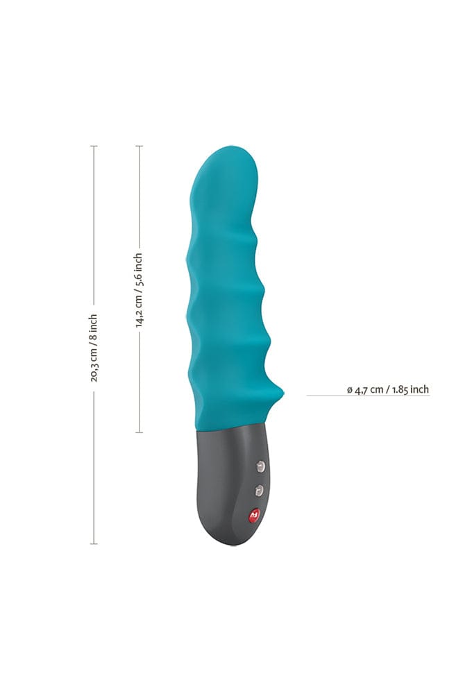 Fun Factory - Stronic Surf Ribbed Pulsator - Petrol - Stag Shop
